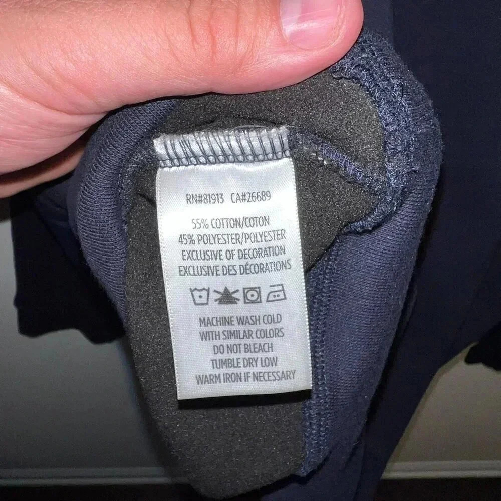 Robert Graham 1/4 Zip Hoodie Navy Blue XL - Picture 5 of 7